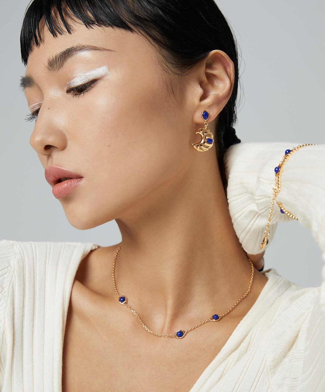 Sunyata Lapis Lazuli Eyes Necklace
