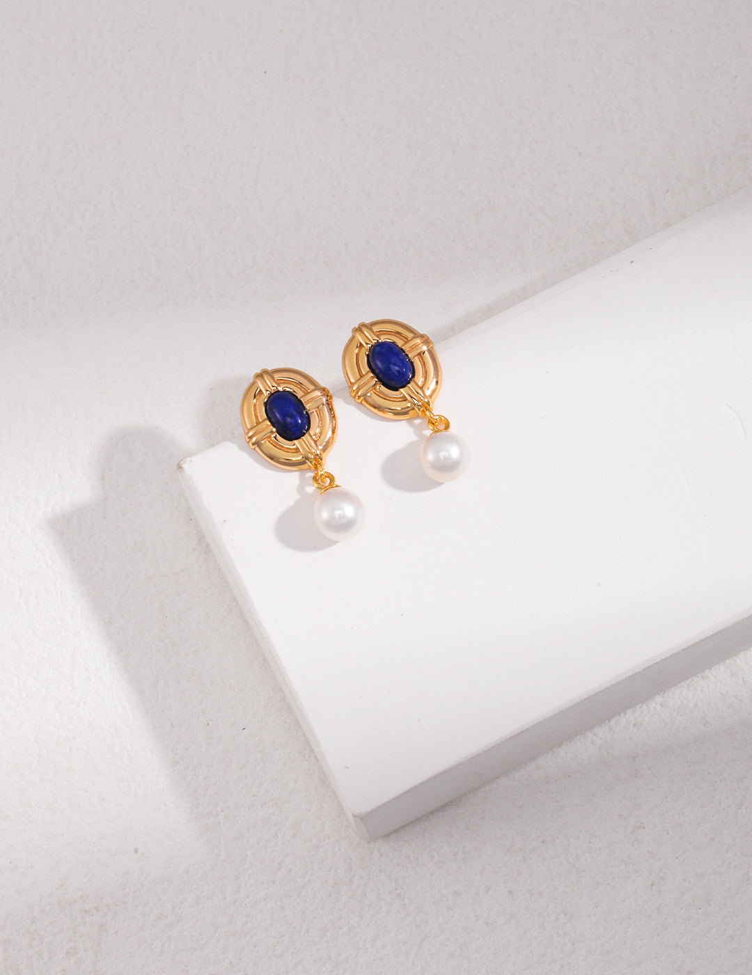 Sunyata Lapis Lazuli Pearl Earrings