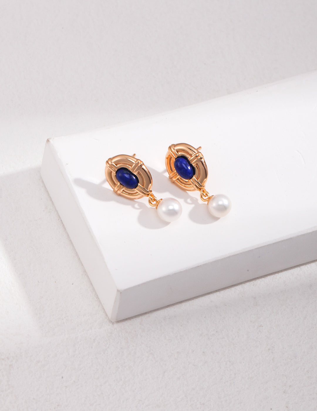 Sunyata Lapis Lazuli Pearl Earrings