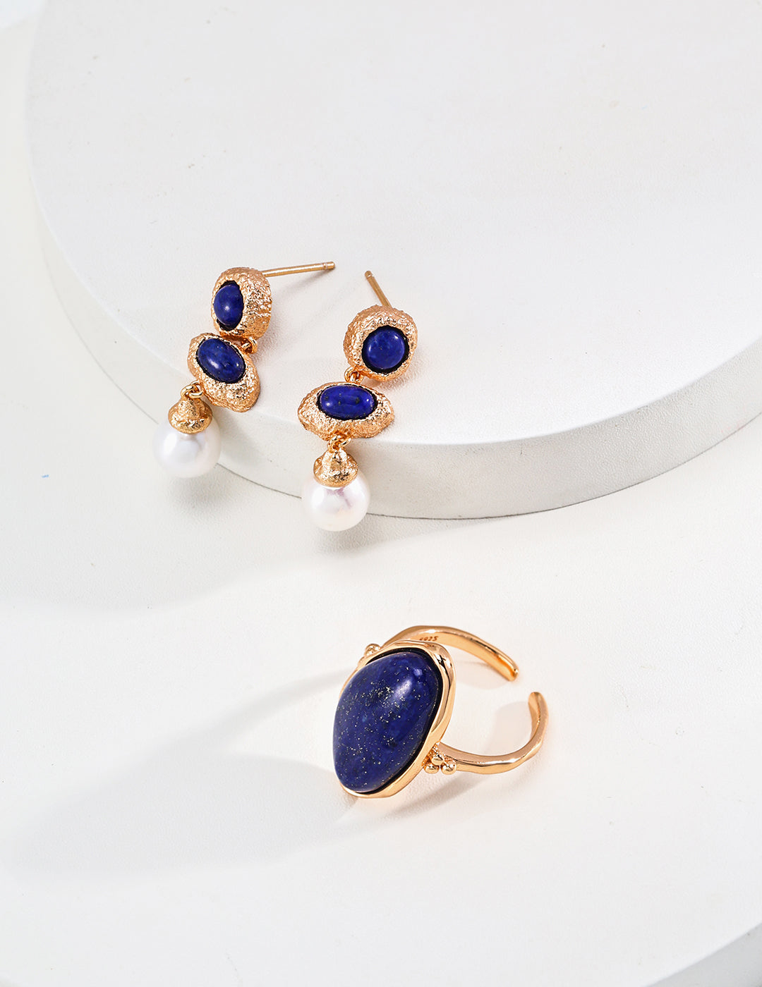 Sunyata Organically Shaped Lapis Lazuli Ring