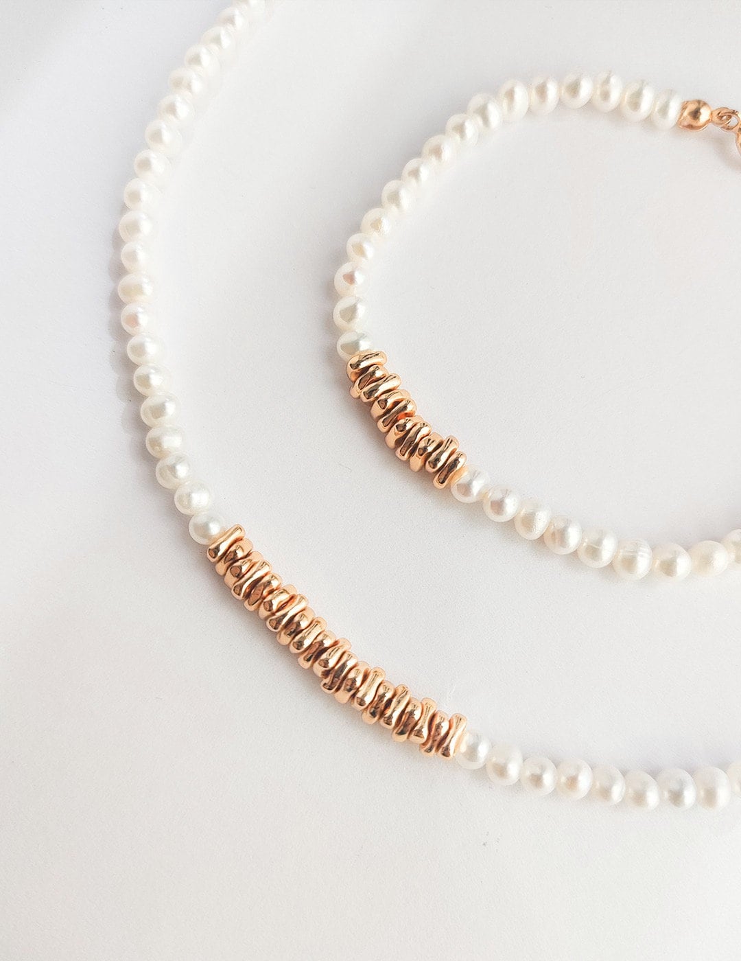 Freshwater Pearls Gold Beaded Gift Set