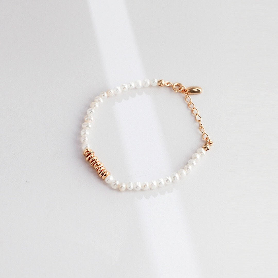 Freshwater Pearls Gold Beaded Gift Set