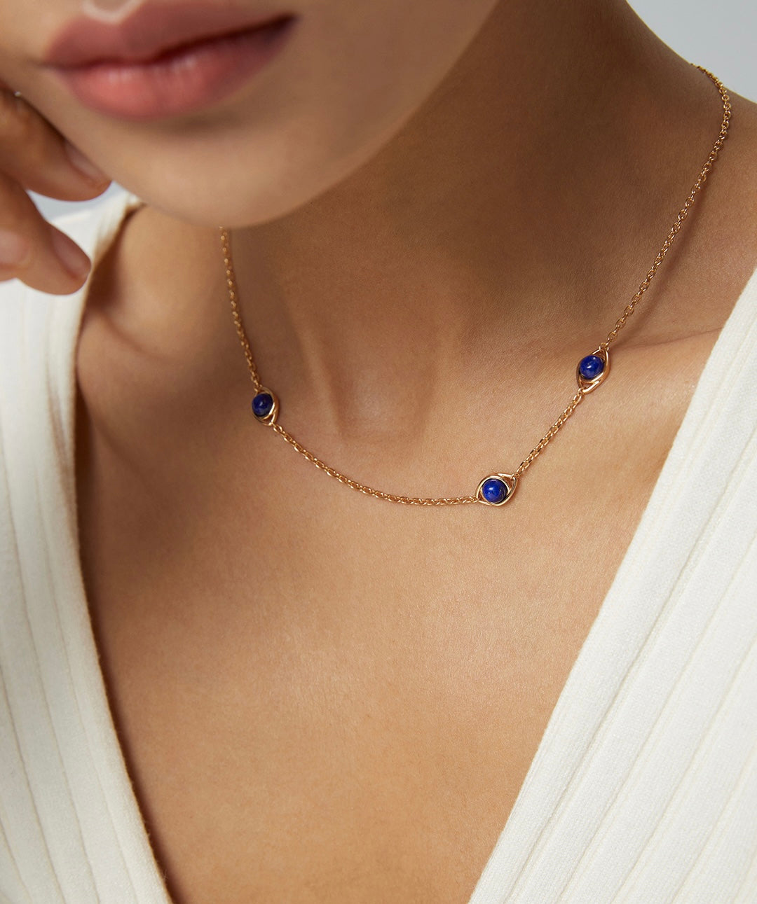 Sunyata Lapis Lazuli Eyes Necklace