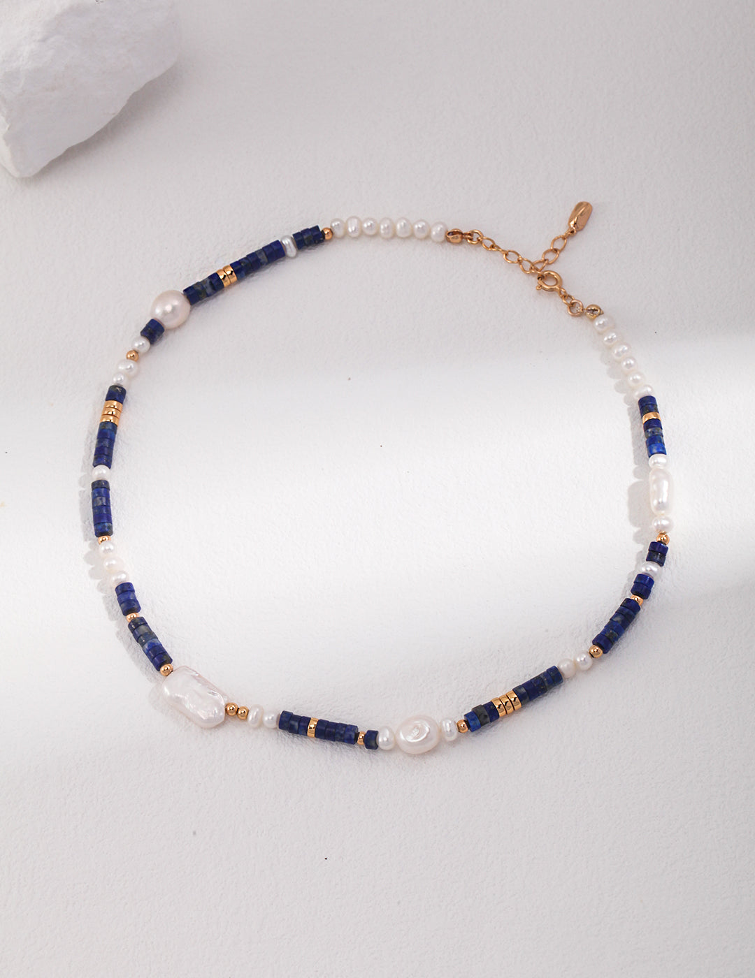 Sunyata Lapis Lazuli Pearl Beaded Bracelet