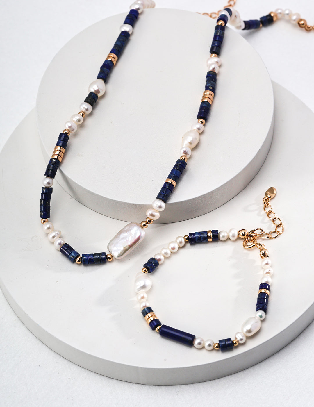 Sunyata Lapis Lazuli Pearl Beaded Bracelet