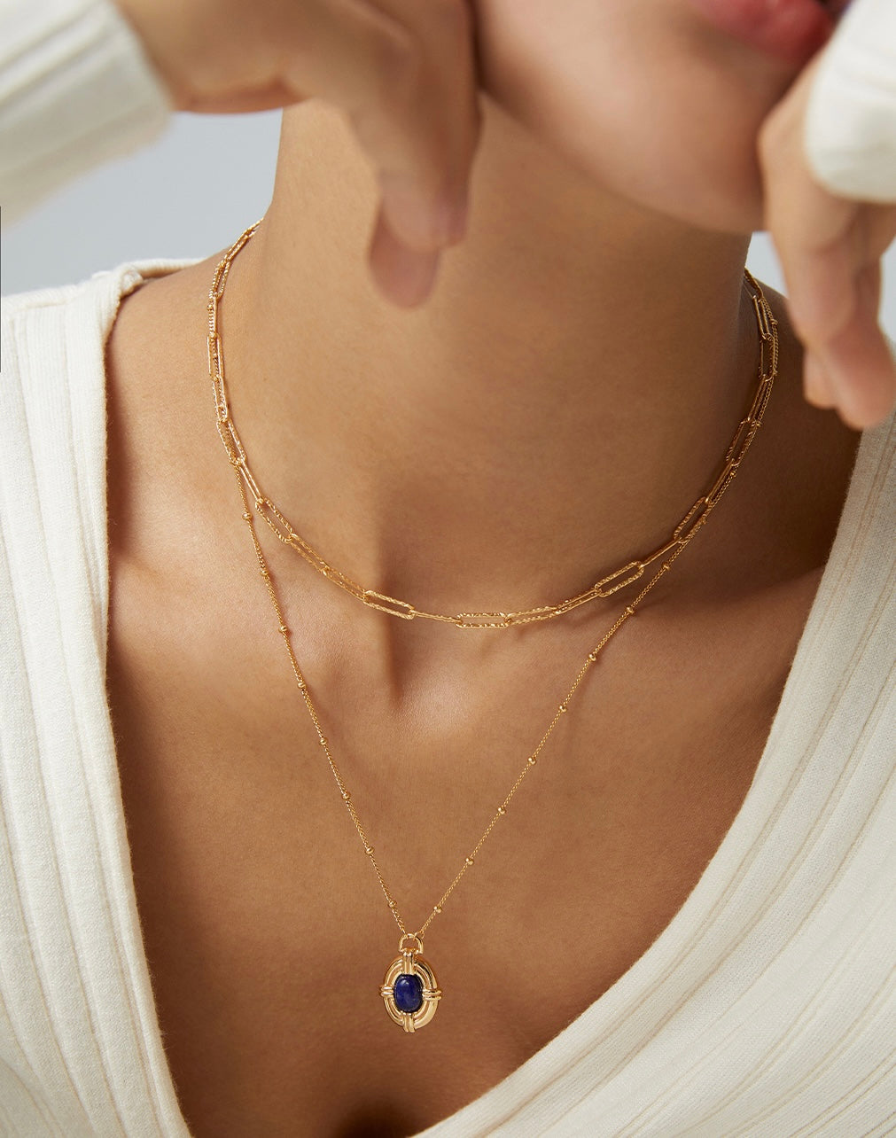 Sunyata Lapis Lazuli Pearl Earrings
