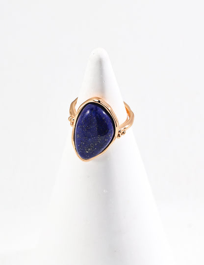 Sunyata Organically Shaped Lapis Lazuli Ring