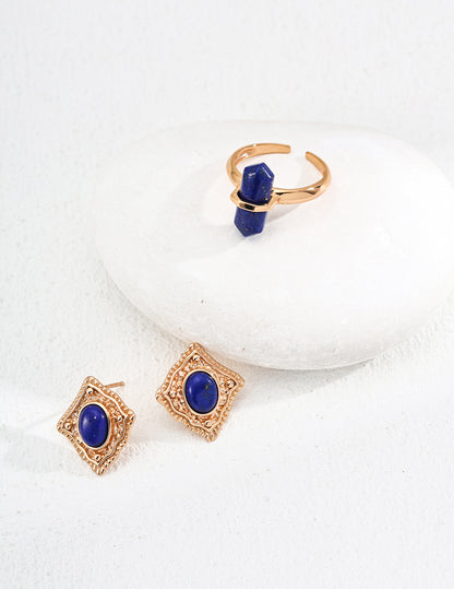 Sunyata Organically Shaped Lapis Lazuli Ring